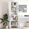 vidaXL Book Cabinet White Engineered Wood Tall Book Cabinet