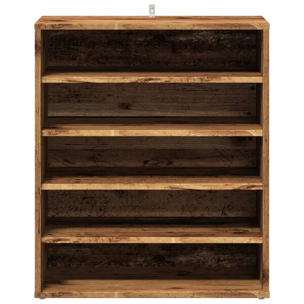 vidaXL Shoe Cabinet Old Wood Engineered Wood Medium Shoe Cabinet