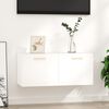 vidaXL Wall Cabinet Glossy white Engineered wood