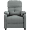 vidaXL Recliner Chair Dark Grey Fabric (100% polyester), Metal, Solid Wood