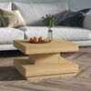 vidaXL Coffee Table Light brown MDF with veneer Standard Modern