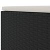 vidaXL Patio Lounge Set Set of 5 Black for sofa, Cream white for cushions