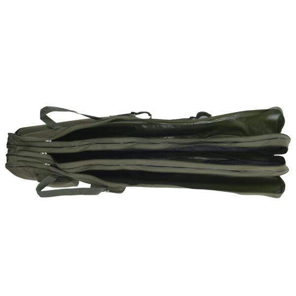 vidaXL Fishing Rod Bag Dark Green 63" Oxford Fabric