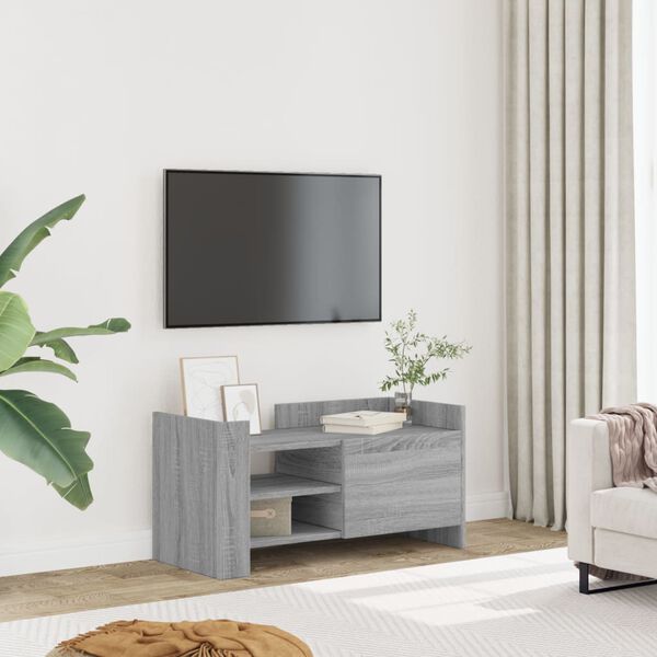 vidaXL TV Cabinet Grey Sonoma Engineered Wood Medium TV Cabinet