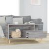 vidaXL Coffee Table Gray Sonoma Engineered wood, solid eucalyptus wood