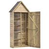 vidaXL Tool Shed Natural Pinewood Treated Pinewood Large Garden Shed