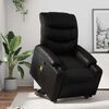 vidaXL Stand Up Massage Recliner Chair Black