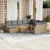 vidaXL Garden Sofa Set Mix Beige