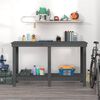 vidaXL Work Bench Grey 55.1x19.7x31.5" Solid Wood Pine