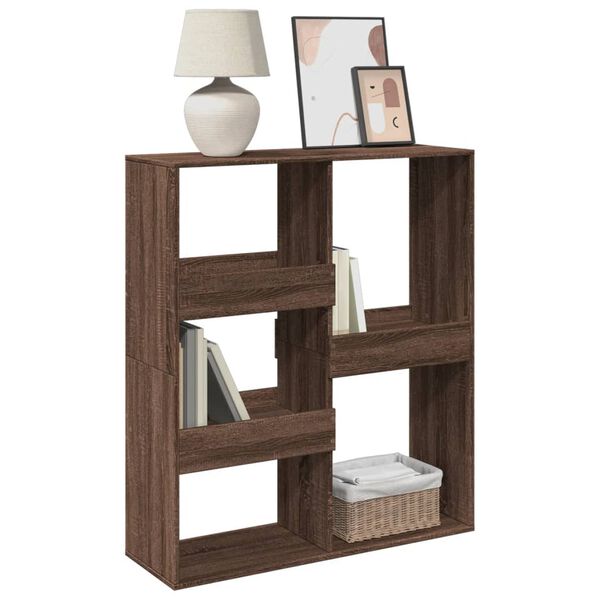 vidaXL Room Divider Brown Oak Engineered Wood Medium Room Divider