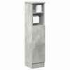 vidaXL Bathroom Cabinet Concrete Grey Engineered Wood Slim