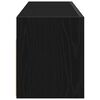 vidaXL Bathroom Wall Cabinet Black Engineered Wood Bathroom Wall Cabinet