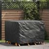 vidaXL Furniture Cover Plain Black 53.15 x 53.15 x 35.43 in Fabric