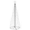 vidaXL Christmas Tree Cool White PVC 2x6 ft Foldable Christmas Tree