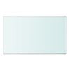 vidaXL Glass Panel Clear Tempered glass 19.7 x 11.8 in Durable