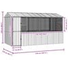 vidaXL Bird Cage Anthracite 410 x 210 x 230 cm Galvanized steel