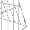 vidaXL Chicken Cage Silver 43.31 x 21.65 x 21.65 in Galvanised Steel