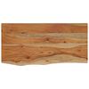 vidaXL Wall Shelf Natural Acacia Solid Acacia wood 15.7 x 7.9 x 1.5 in