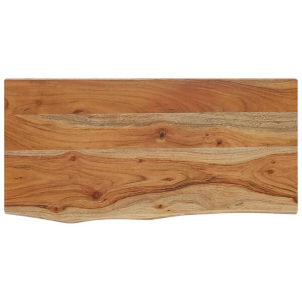 vidaXL Wall Shelf Natural Acacia Solid Acacia wood 15.7 x 7.9 x 1.5 in