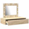 vidaXL Dressing Table Brown 32.68 x 15.75 x 27.56 in Engineered Wood