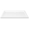 vidaXL Rectangular ABS Shower Base Tray White 27.6"x39.4"