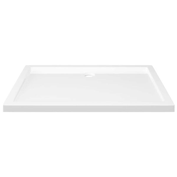vidaXL Rectangular ABS Shower Base Tray White 27.6"x39.4"