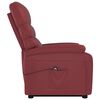 vidaXL Stand Up Chair Wine Red Faux Leather, Iron, Poplar Wood Single