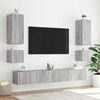 vidaXL TV Wall Cabinet Grey sonoma Engineered wood TV Wall Cabinet