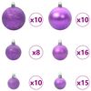 vidaXL Artificial Pre-lit Christmas Tree with Ball Set Green 70.9