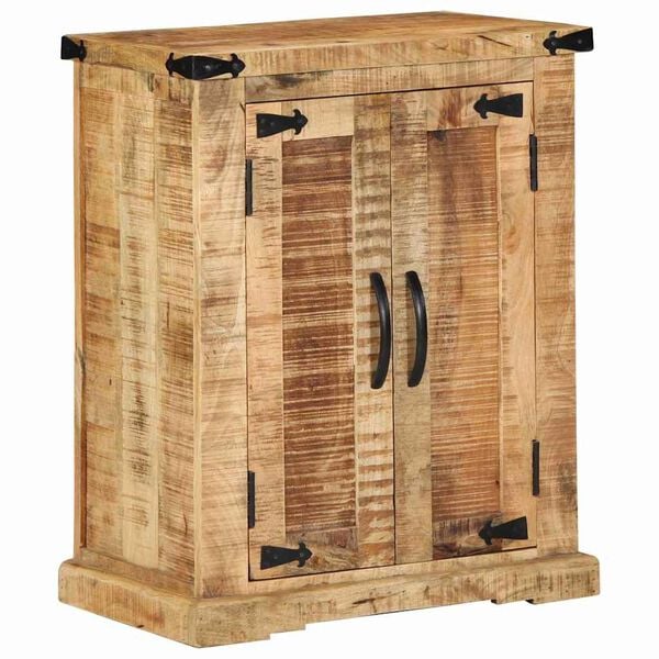 vidaXL Sideboard Brown 21.7" x 13.8" x 27.6" Rough Mango Wood