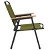 vidaXL Camping Chair Set of 2 Green 500D Oxford fabric with PE coating