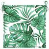 vidaXL Chair Cushions 4 pcs Leaf Pattern 19.69 x 19.69 x 1.57 in