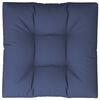vidaXL Pallet Cushion Navy Blue Polyester 27.6 x 27.6 x 4.7 in