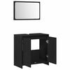 vidaXL Bathroom Cabinet Black Oak 60 x 33 x 61 cm Engineered Wood