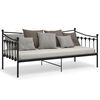 vidaXL Sofa Bed Frame Black Powder-coated metal 78.7 x 35.4 in