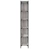 vidaXL Bookcase Grey Sonoma Engineered wood and metal Tall