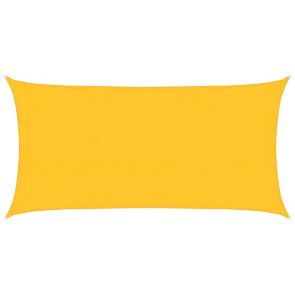 vidaXL Sunshade Sail 1.75 oz/ft² Rectangular Yellow 13.1x23.0' HDPE