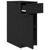 vidaXL Desk Cabinet Black oak 33 x 50 x 75 cm Engineered wood