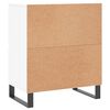 vidaXL Sideboard Set of 3 White Engineered Wood, Metal Medium