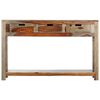 vidaXL Console Table Grey Solid Acacia Wood 47.2 in Console Table