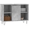 vidaXL Bathroom Cabinet Concrete grey Engineered wood Medium