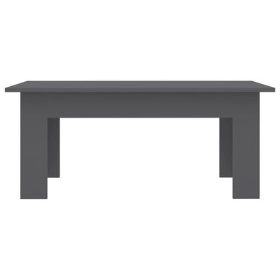 vidaXL Coffee Table Gray 39.4"x23.6"x16.5" Engineered Wood