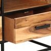 vidaXL TV Cabinet Natural wood, Black