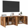 vidaXL TV Cabinet Set of 2 Old Wood Engineered Wood