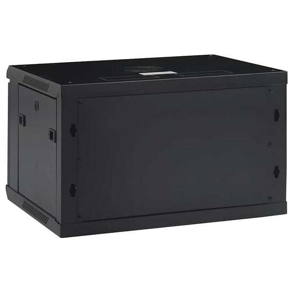 vidaXL 6U Wall Mounted Network Cabinet 19" IP20 23.6"x17.7"x13.8"