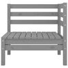 vidaXL Garden Lounge Set Grey Solid pinewood Standard Modular