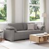 vidaXL Sofa Taupe 86.22 x 30.31 x 32.28 in Fabric