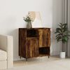 vidaXL Sideboard Smoked Oak Engineered wood, iron Standard Sideboard