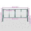 vidaXL Fence Gate Steel 118.1x49.2" Green
