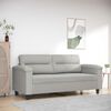 vidaXL 2-seater Sofa Light grey